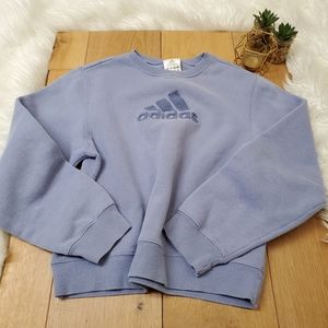 Adidas Vintage Purple Crew Neck Sweater